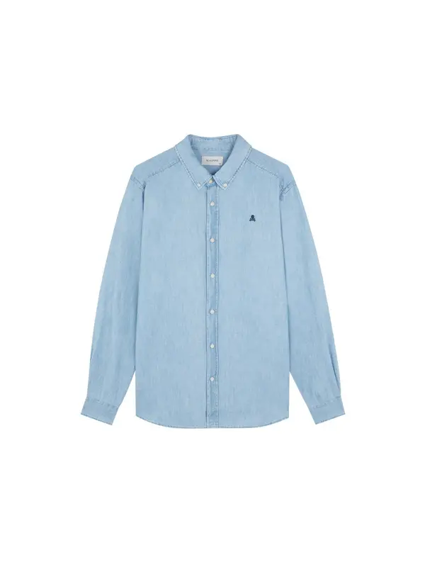 Scalpers Scalpers Majica ' '  moder denim / svetlo modra