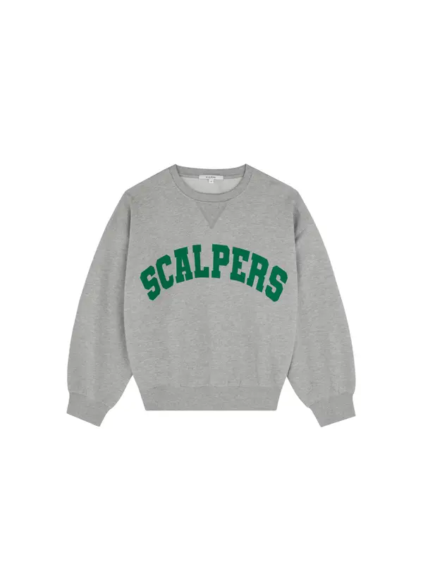 Scalpers Scalpers Majica ' '  siva / pegasto siva