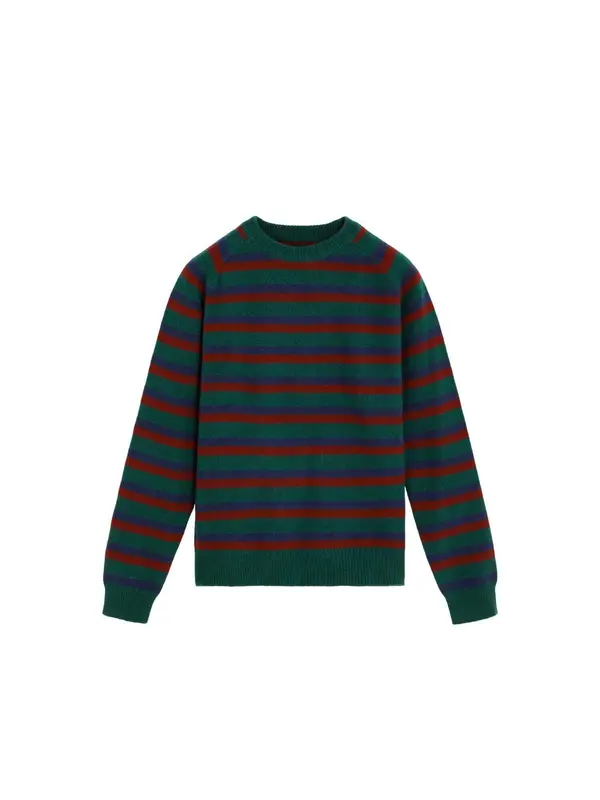 Scalpers Scalpers Pulover 'Arnol'  modra / temno zelena / rdeča