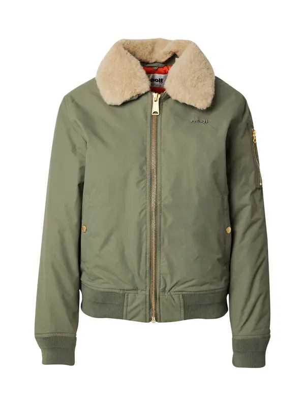 Schott NYC Schott NYC Prehodna jakna 'AIRKRAFT2W'  bež / zelena