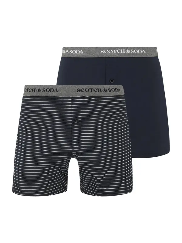 SCOTCH & SODA SCOTCH & SODA Boksarice  mornarska / pegasto siva / bela