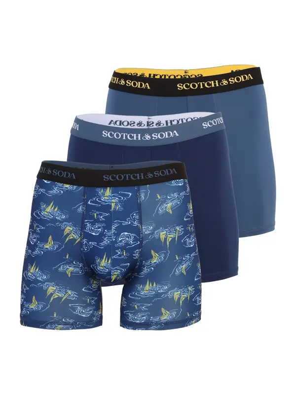 SCOTCH & SODA SCOTCH & SODA Boksarice  safir / temno modra / med / off-bela