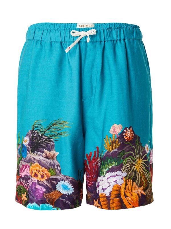 SCOTCH & SODA SCOTCH & SODA Hlače 'Seasonal'  cijansko modra