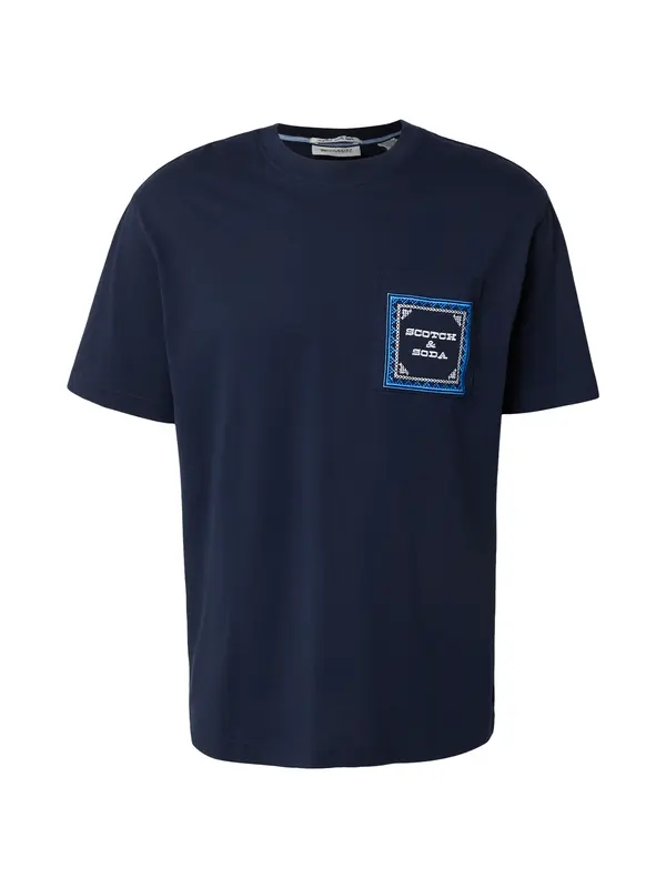 SCOTCH & SODA SCOTCH & SODA Majica  azur / temno modra / bela