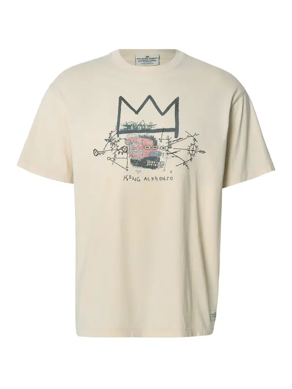 SCOTCH & SODA SCOTCH & SODA Majica  bež / temno siva / svetlo rdeča / črna