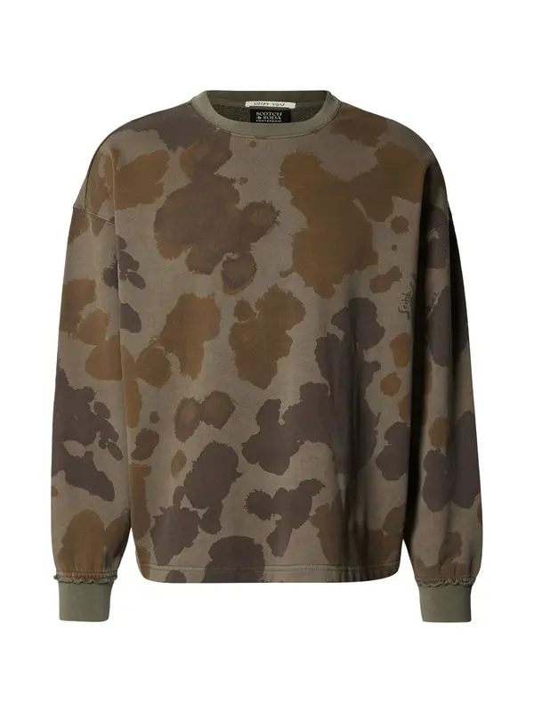 SCOTCH & SODA SCOTCH & SODA Majica  rjava / temno rjava / oliva