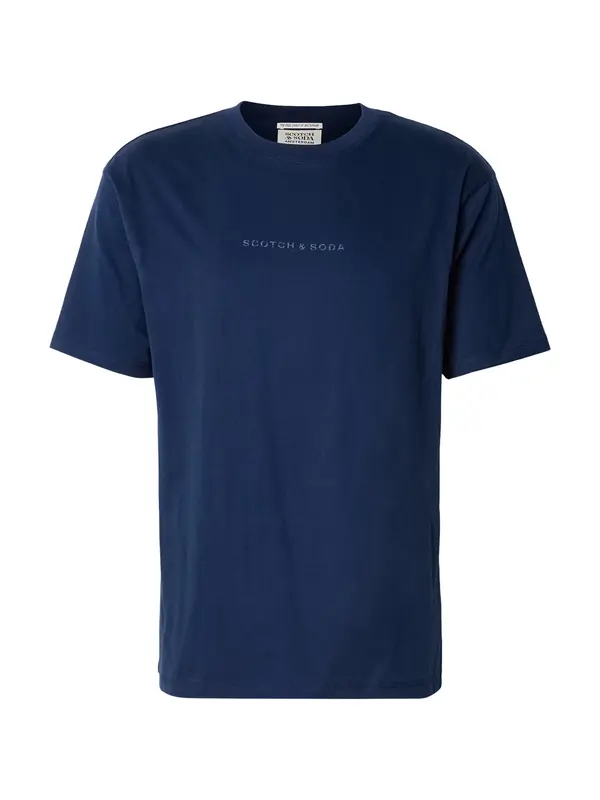 SCOTCH & SODA SCOTCH & SODA Majica 'Seasonal Core'  svetlo modra / temno modra