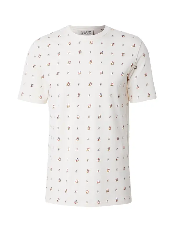 SCOTCH & SODA SCOTCH & SODA Majica  temno rumena / vijolično modra / temno rdeča / off-bela