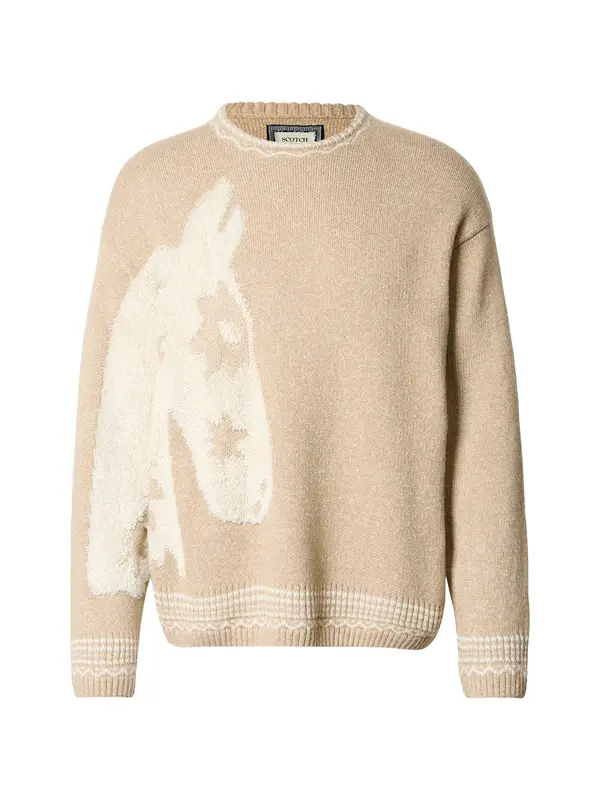 SCOTCH & SODA SCOTCH & SODA Pulover  kremna / svetlo rjava