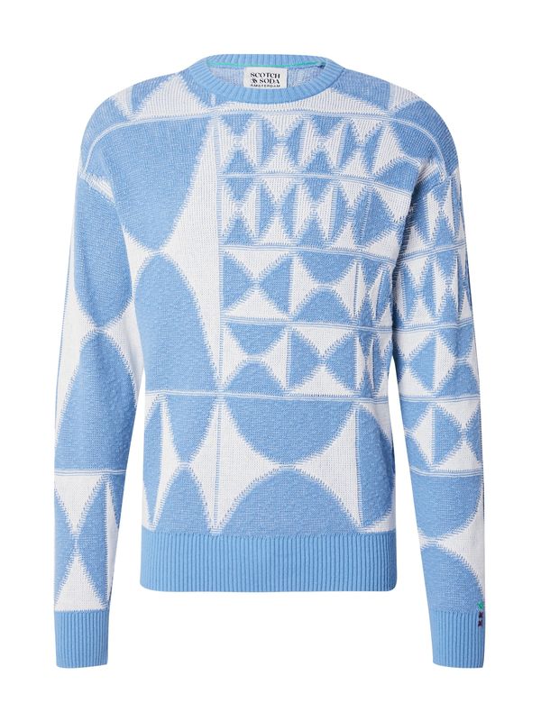 SCOTCH & SODA SCOTCH & SODA Pulover  nebeško modra / bela