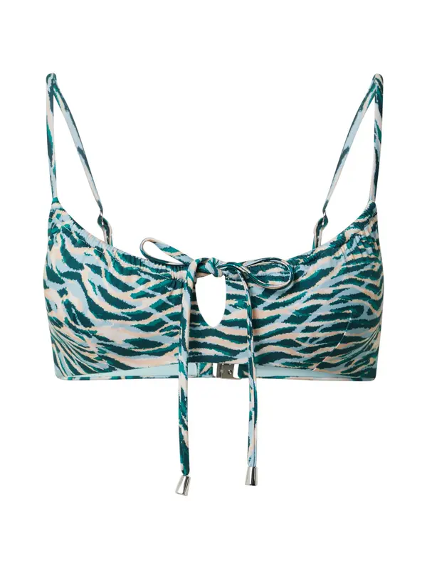 Seafolly Seafolly Bikini zgornji del  svetlo bež / svetlo modra / petrol / bela