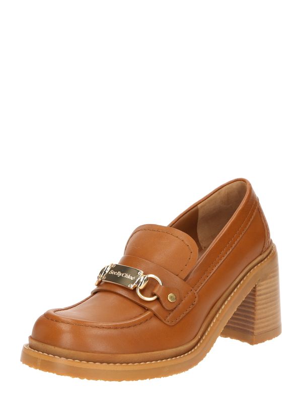 See by Chloé See by Chloé Čevlji s peto 'SIGNATURE 1'  karamel