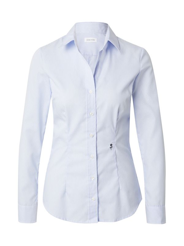 SEIDENSTICKER SEIDENSTICKER Bluza 'Schwarze Rose'  svetlo modra / črna / bela