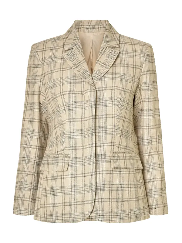 SELECTED SELECTED Blazer 'SLFFITTET GAJO'  pesek / mornarska / črna