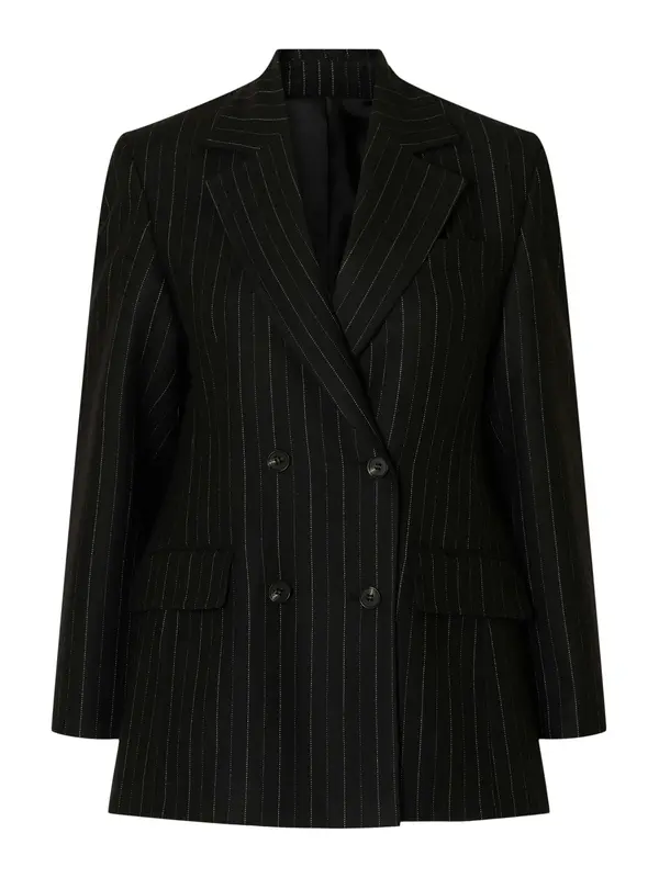 SELECTED SELECTED Blazer 'SLFMALIA MANTECO'  črna / bela