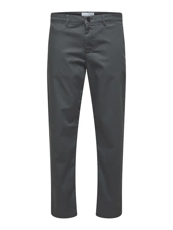 SELECTED SELECTED Chino hlače 'New Miles'  bazaltno siva