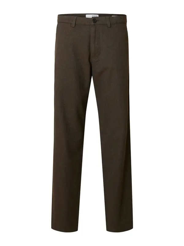 SELECTED SELECTED Chino hlače 'SLHMILES'  temno rjava
