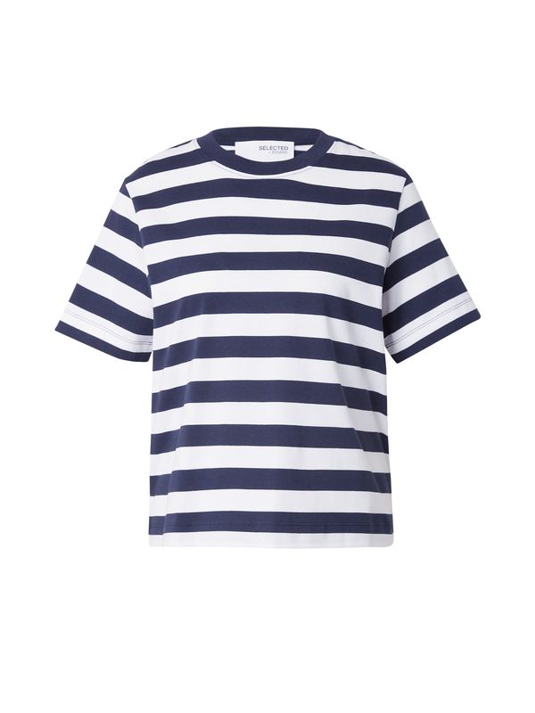 Selected SELECTED FEMME Majica 'ESSENTIAL'  marine / bela