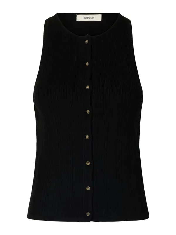 SELECTED FEMME SELECTED FEMME Pleten brezrokavnik 'SLFTRIXIE'  črna