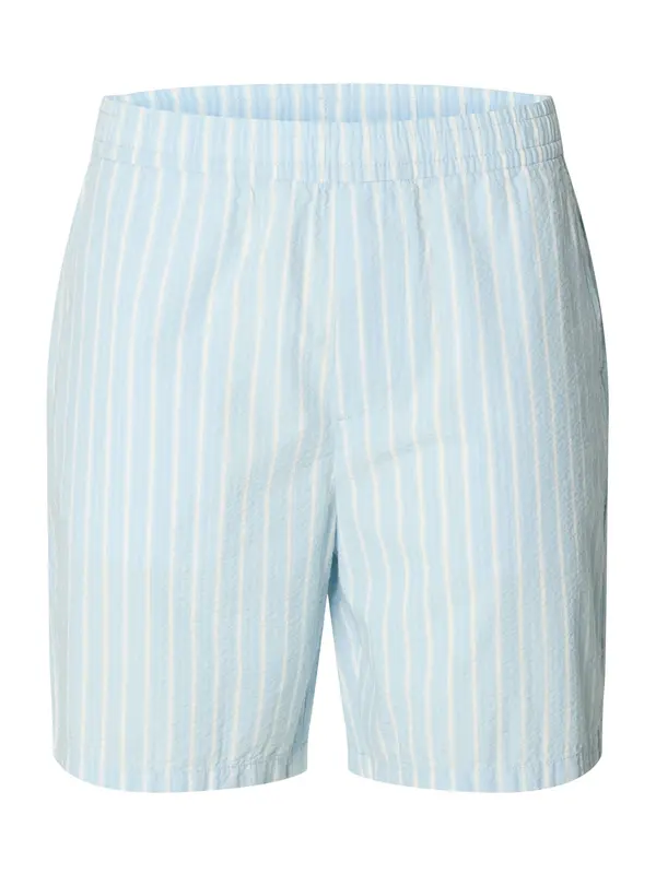 SELECTED SELECTED Hlače 'SLHSTUART'  pastelno modra / bela