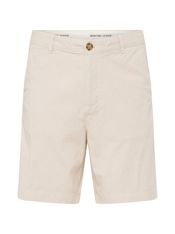SELECTED HOMME SELECTED HOMME Chino hlače 'BILL'  ecru / temno bež
