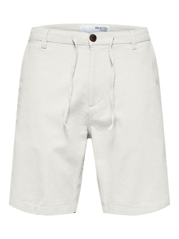 SELECTED HOMME SELECTED HOMME Chino hlače 'Brody'  volneno bela