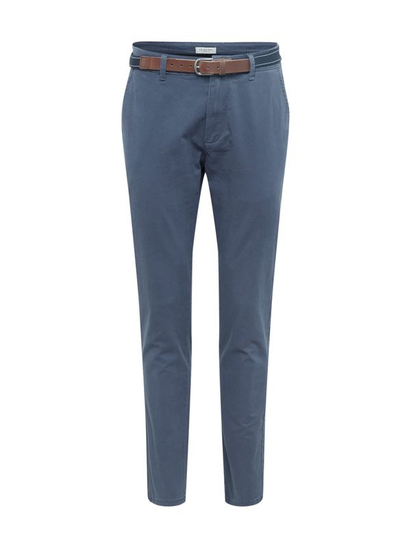 SELECTED HOMME SELECTED HOMME Chino hlače 'JAMERSON'  golobje modra