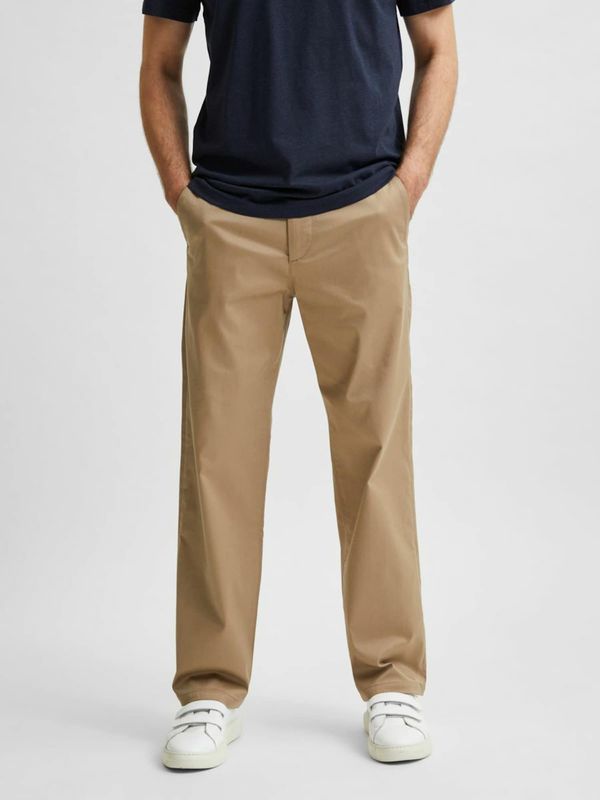 SELECTED HOMME SELECTED HOMME Chino hlače 'Salford'  temno bež