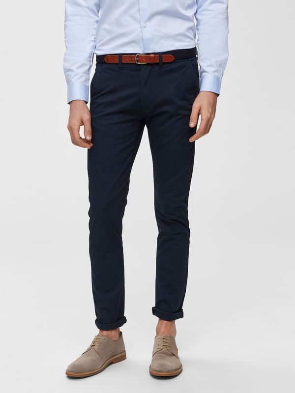 SELECTED HOMME SELECTED HOMME Chino hlače 'SHHYARD SLIM FIT'  mornarska