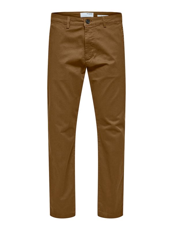 SELECTED HOMME SELECTED HOMME Chino hlače 'SLHNew Miles'  konjak