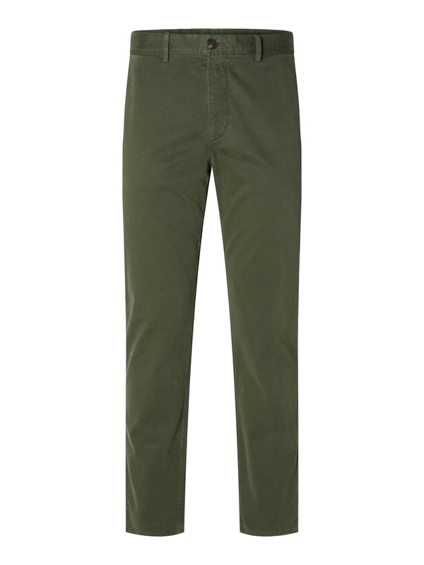 SELECTED HOMME SELECTED HOMME Chino hlače  temno zelena