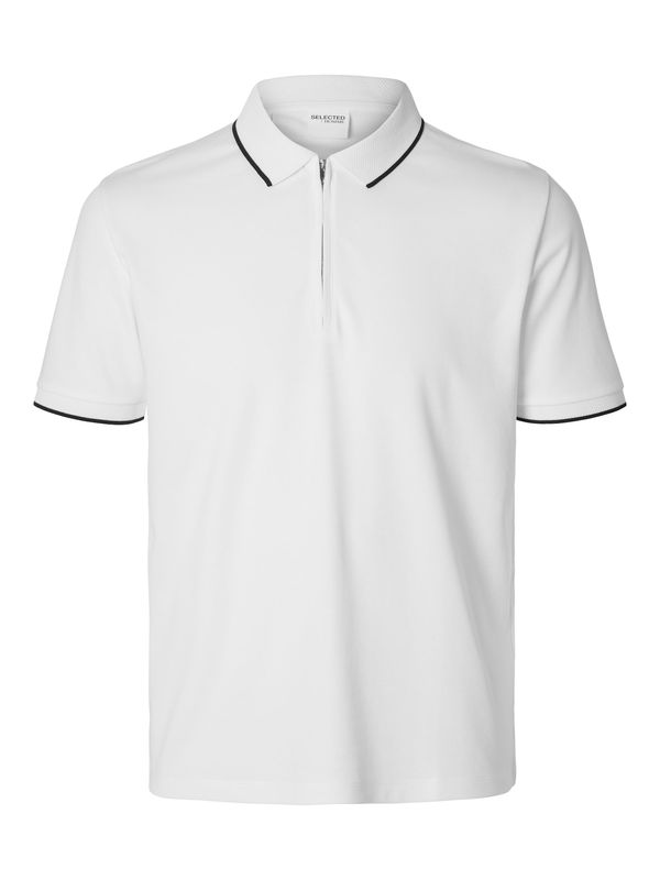 SELECTED HOMME SELECTED HOMME Majica 'SLHFAVE'  črna / bela