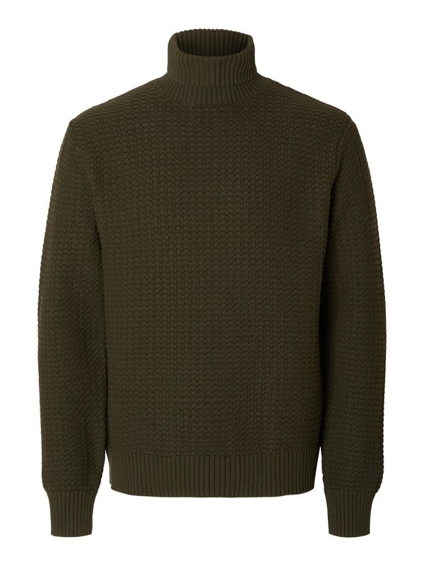 SELECTED HOMME SELECTED HOMME Pulover 'Thim'  temno zelena