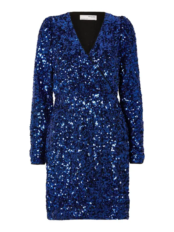 SELECTED SELECTED Koktejl obleka 'DANNA'  temno modra