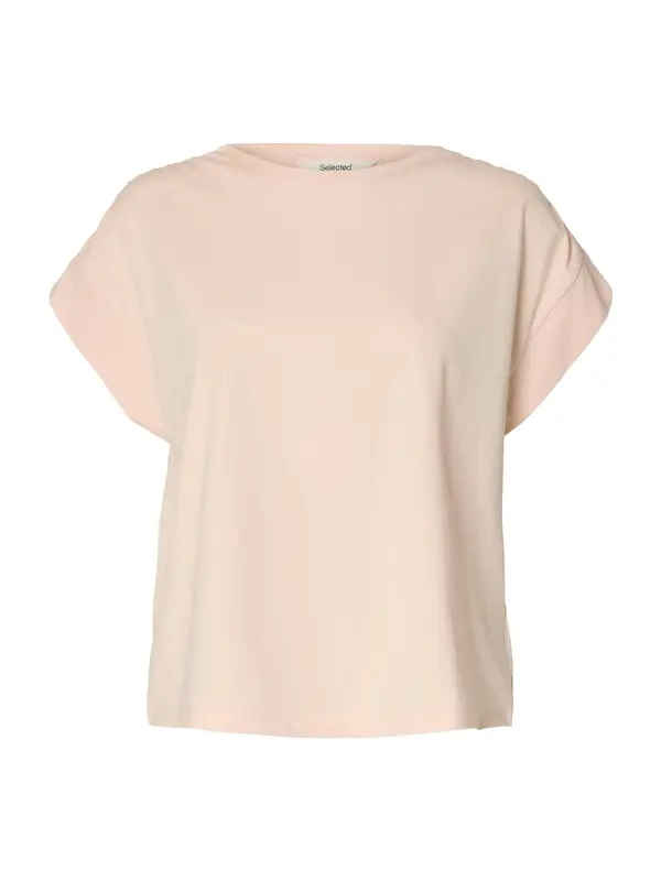 SELECTED SELECTED Majica 'SLFMILA'  pastelno oranžna