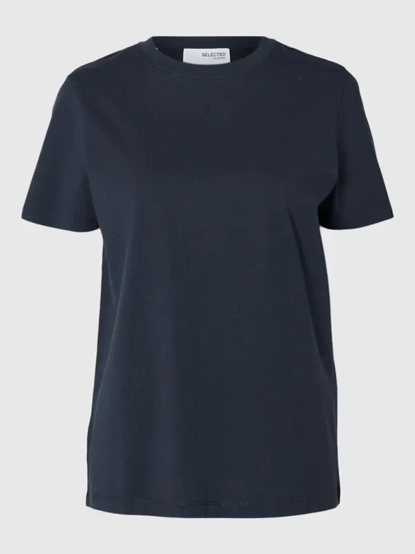 SELECTED SELECTED Majica 'SLFMy Essential'  mornarska