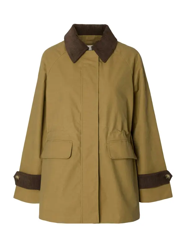 SELECTED SELECTED Prehodna jakna 'SLWWILMA'  karamel / temno rjava