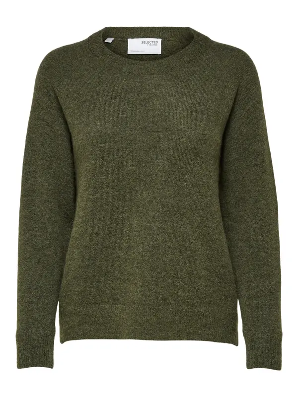 SELECTED SELECTED Pulover 'FLULU'  temno zelena
