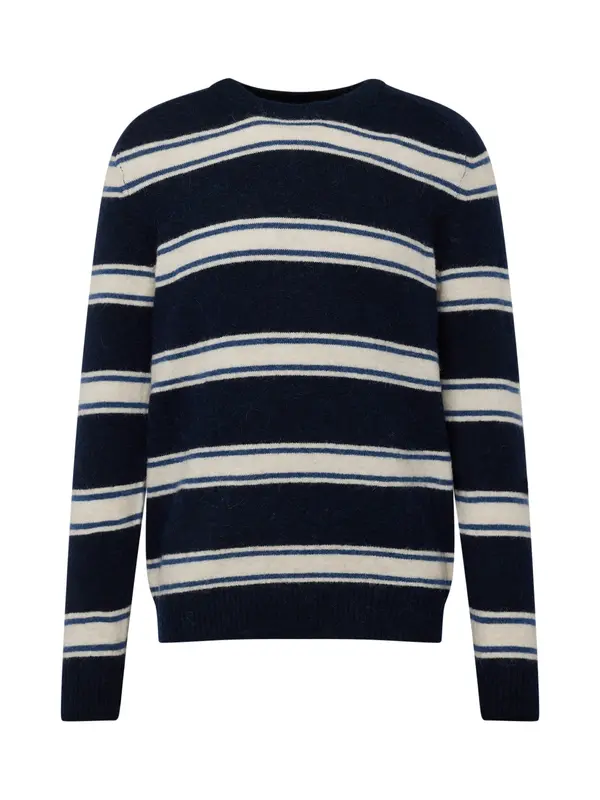 SELECTED SELECTED Pulover 'RAI'  mornarska / temno modra / off-bela