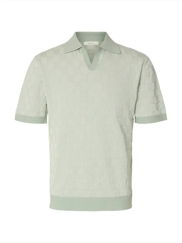 SELECTED SELECTED Pulover 'SLHMILAS'  pastelno zelena / bela