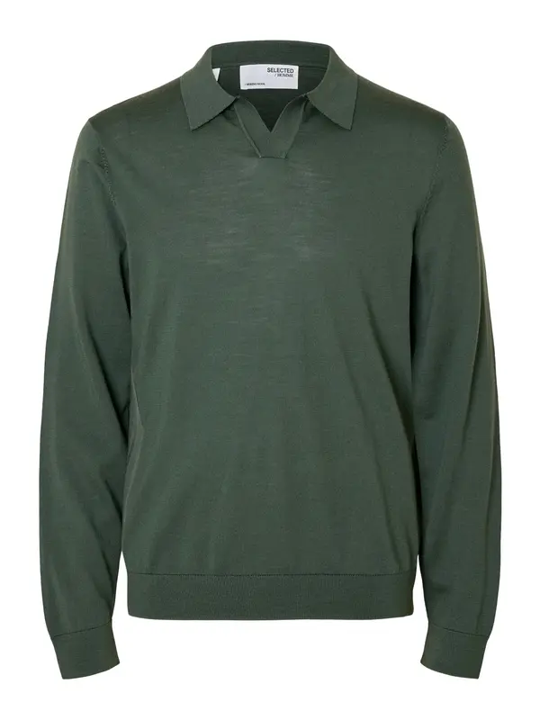 SELECTED SELECTED Pulover 'SLHTRAY'  temno zelena