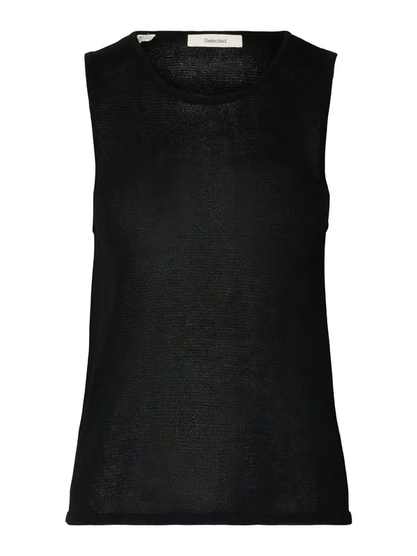SELECTED SELECTED Top z naramnicami  črna