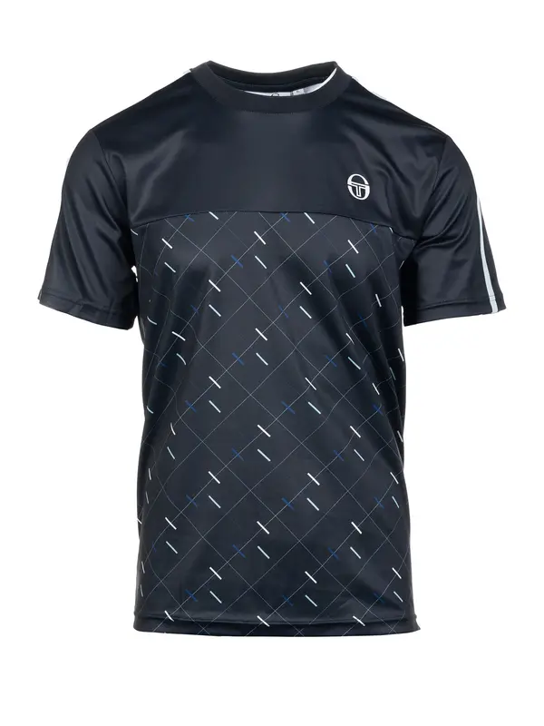 Sergio Tacchini Sergio Tacchini Funkcionalna majica 'Scotland'  modra / črna / bela