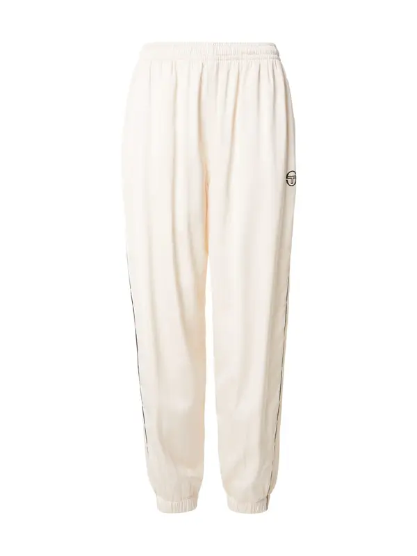 Sergio Tacchini Sergio Tacchini Hlače 'Metropolitan'  ecru / črna