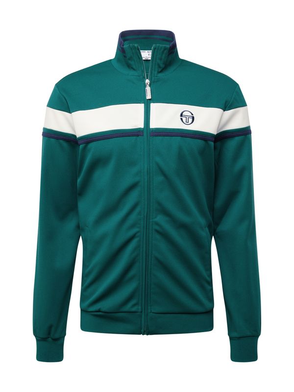 Sergio Tacchini Sergio Tacchini Jopa na zadrgo 'DAMARINDO'  mornarska / smaragd / bela