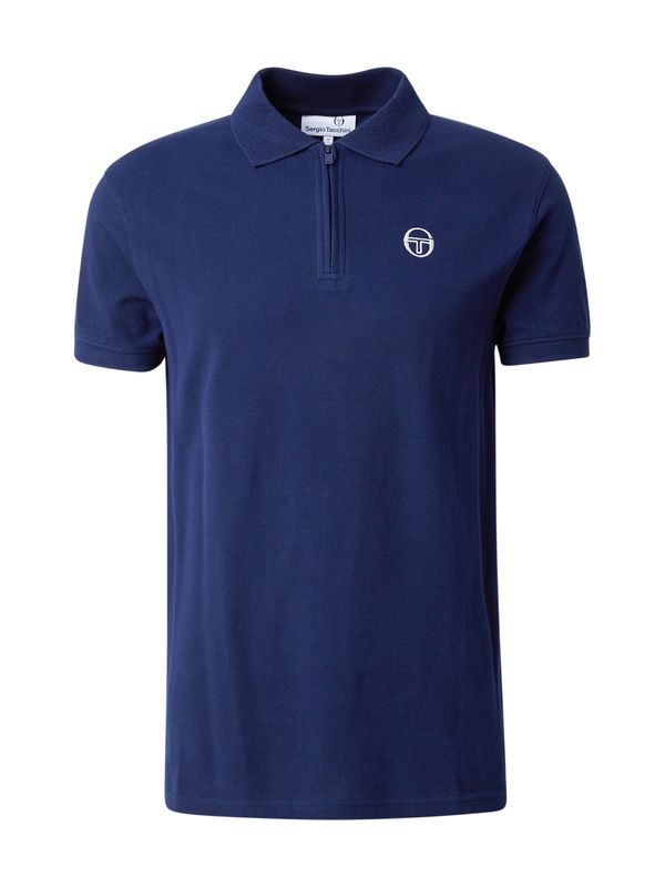 Sergio Tacchini Sergio Tacchini Majica 'BRIGGS'  temno modra / bela