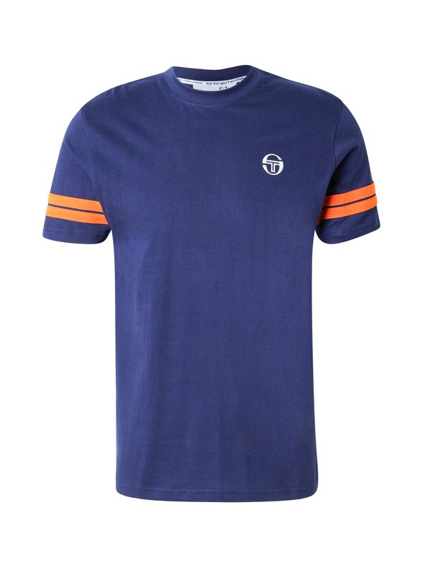 Sergio Tacchini Sergio Tacchini Majica 'GRELLO'  mornarska / oranžna / bela