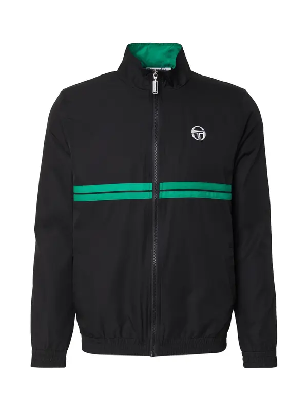 Sergio Tacchini Sergio Tacchini Prehodna jakna 'DINO'  zelena / črna / bela