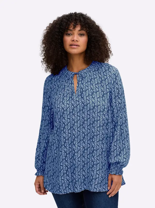 SHEEGO SHEEGO Bluza  modra / bela