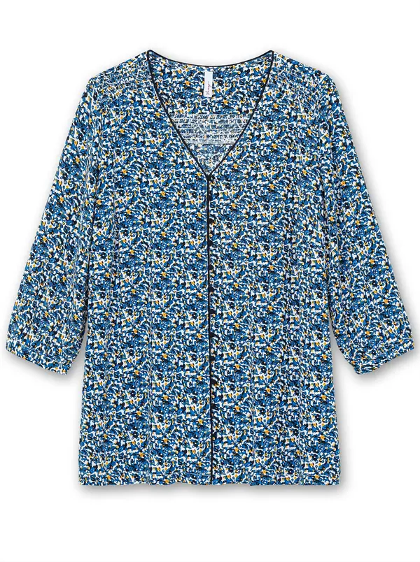 SHEEGO SHEEGO Bluza  mornarska / safir / žafran / bela